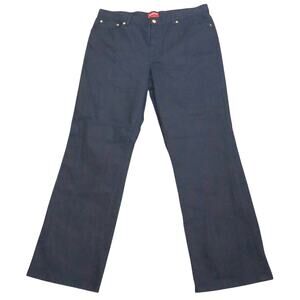Chaps Ralph Lauren Womens Plus 16 Navy Blue Straight Leg Denim Bootcut Pants